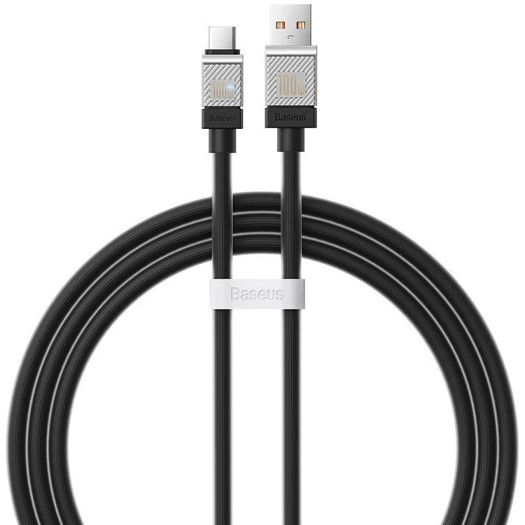 CABLU alimentare si date Baseus, Fast Charging Data Cable pt. smartphone, USB (T) la USB Type-C (T),  100W, 1m, negru, 
