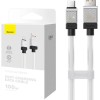 CABLU alimentare si date Baseus, Fast Charging Data Cable pt. smartphone, USB (T) la USB Type-C (T), 100W, 1m, alb, 