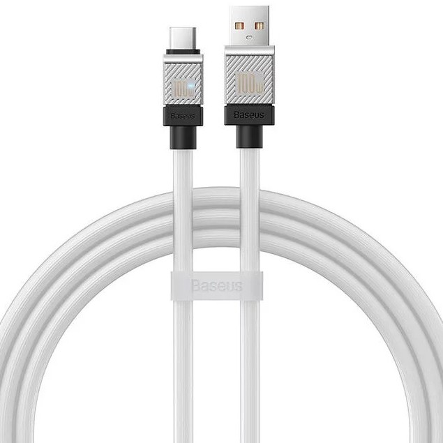 CABLU alimentare si date Baseus, Fast Charging Data Cable pt. smartphone, USB (T) la USB Type-C (T), 100W, 1m, alb, 
