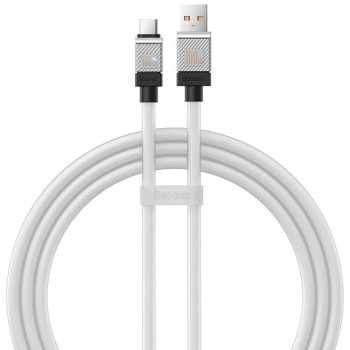 CABLU alimentare si date Baseus, Fast Charging Data Cable pt. smartphone, USB (T) la USB Type-C (T), 100W, 1m, alb, 