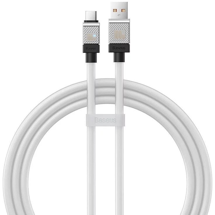 CABLU alimentare si date Baseus, Fast Charging Data Cable pt. smartphone, USB (T) la USB Type-C (T), 100W, 1m, alb, 