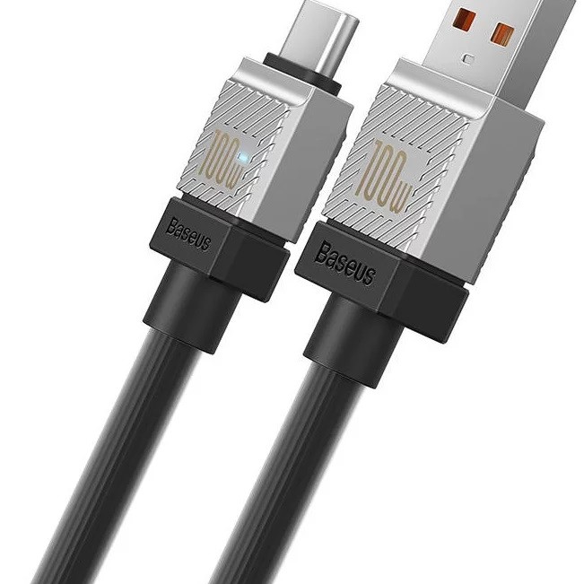 CABLU alimentare si date Baseus, Fast Charging Data Cable pt. smartphone, USB (T) la USB Type-C (T), 100W, 2m, negru, 