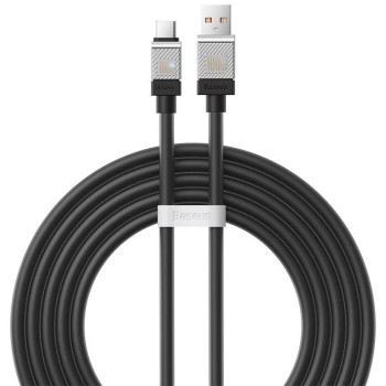CABLU alimentare si date Baseus, Fast Charging Data Cable pt. smartphone, USB (T) la USB Type-C (T), 100W, 2m, negru, 