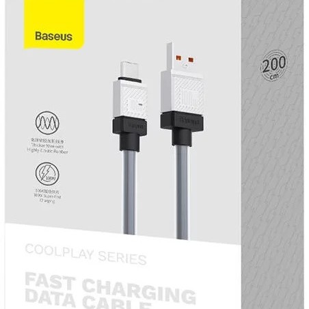 CABLU alimentare si date Baseus, Fast Charging Data Cable pt. smartphone, USB (T) la USB Type-C (T), 100W, 2m, negru, 