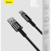 CABLU alimentare si date Baseus, Fast Charging Data Cable pt. smartphone, USB la USB Type-C (T), 100W, 480Mbps, aliaj zinc, braided(nylon),2m, negru, 