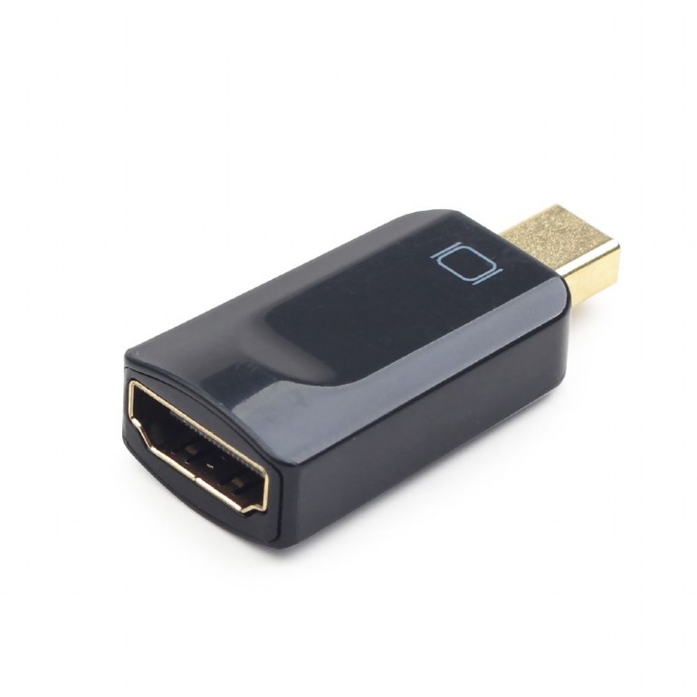 ADAPTOR video GEMBIRD, Mini-DisplayPort (T) la HDMI (M), rezolutie maxima Full HD (1920 x 1080) la 60Hz, black, 