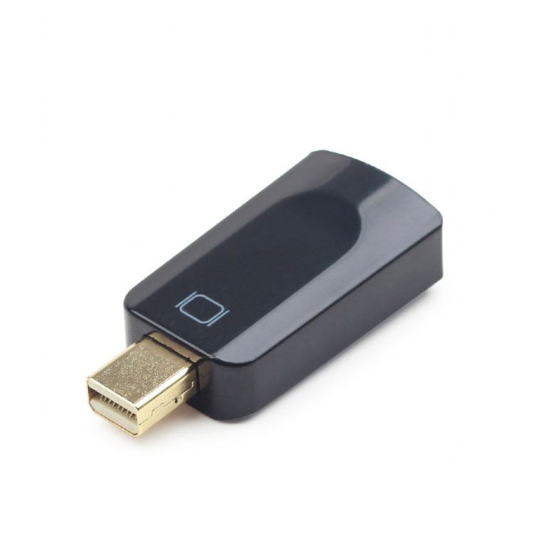 ADAPTOR video GEMBIRD, Mini-DisplayPort (T) la HDMI (M), rezolutie maxima Full HD (1920 x 1080) la 60Hz, black, 