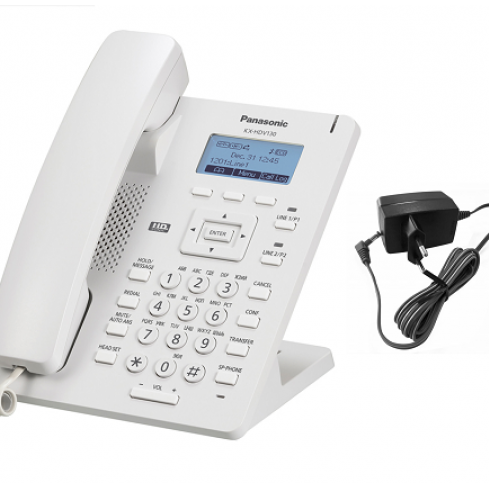 Telefon SIP Panasonic KX-HDV130X  (alimentator inclus KX-A423) 