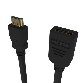 CABLU video GEMBIRD, HDMI (T) la HDMI (M) 2.0, 1.8m, prelungitor, conectori auriti, rezolutie maxima 4K (3840 x 2160) la 60 Hz, Cu, negru, 