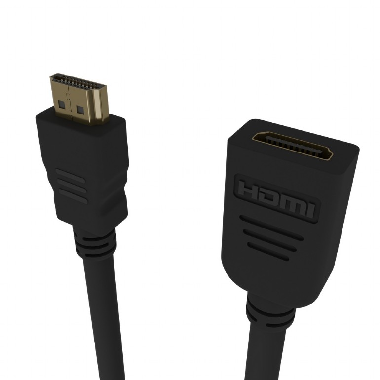 CABLU video GEMBIRD, HDMI (T) la HDMI (M) 2.0, 1.8m, prelungitor, conectori auriti, rezolutie maxima 4K (3840 x 2160) la 60 Hz, Cu, negru, 