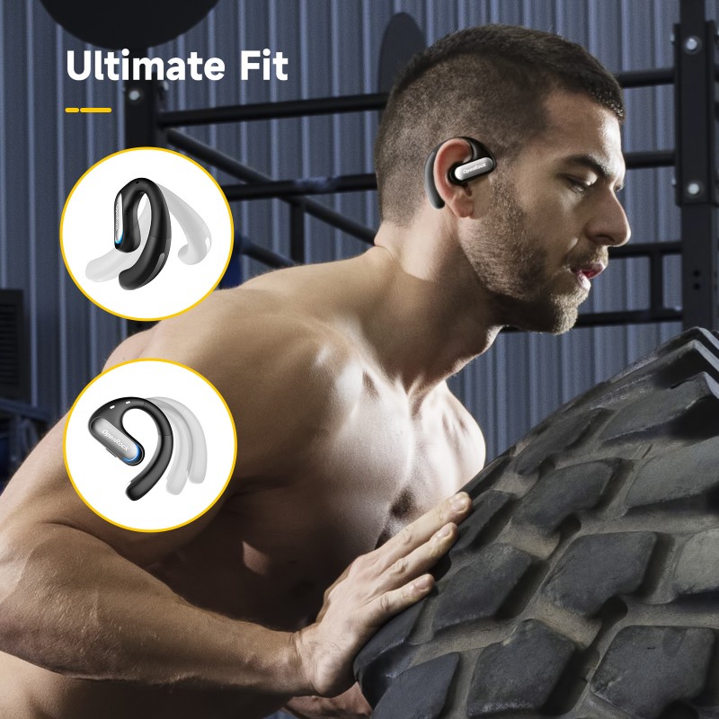 Casca OneOdio wireless, tip butoni - TWS, utilizare smartphone, conectare prin Bluetooth 5.2, difuzor 16.2 mm, negru, 