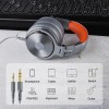 Casca OneOdio cu fir detasabil, tip over ear, utilizare profesionala, DJ, conectare prin Jack 3.5 mm | Jack 6.35 mm, difuzor 50 mm, impedanta 32 Ohm, gri, 