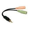 ADAPTOR audio LOGILINK stereo 3.5 stereo (1 x 3.5mm 4-pin T la 2 x 3.5
