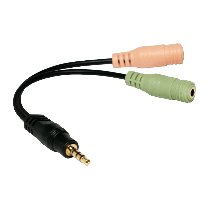 ADAPTOR audio LOGILINK stereo 3.5 stereo (1 x 3.5mm 4-pin T la 2 x 3.5