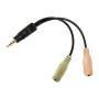ADAPTOR audio LOGILINK stereo 3.5 stereo (1 x 3.5mm 4-pin T la 2 x 3.5