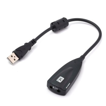 PLACA de SUNET Spacer, extern, 7.1, interfata USB 2.0, cablu 18cm, conectori 3.5 mm jack, 