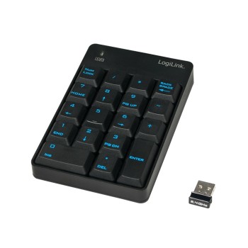 TASTATURA numerica  Logilink, wireless, 18 taste, negru, 