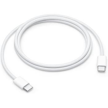 CABLU alimentare si date Apple pt.smartphone  USB Type-C (T) la USB Type-C (T), braided, lungime 1m, alb, 