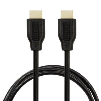 CABLU video Logilink, HDMI (T) la HDMI (T), rezolutie maxima 4K UHD (3840 x 2160) la 30 Hz, conectori auriti, 2m, negru 