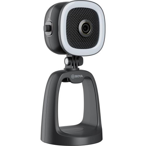 Boya All-In-1 USB Mic with LED Ring Light, Full 1080P Camera 