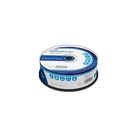MediaRange BD-R Dual Layer 50GB 6x speed, Cake 25 