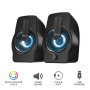 BOXE PC Trust Gemi RGB 2.0 Speaker Set - black 