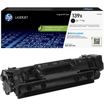 Toner Original HP Black, nr.139X, pentru LaserJet Pro 3002dn|LaserJet Pro 3002dw|LaserJet Pro 3002dwe|MFP 3102fdn|MFP 3102fdne, 4k, incl.TV 1.2incl.TV 