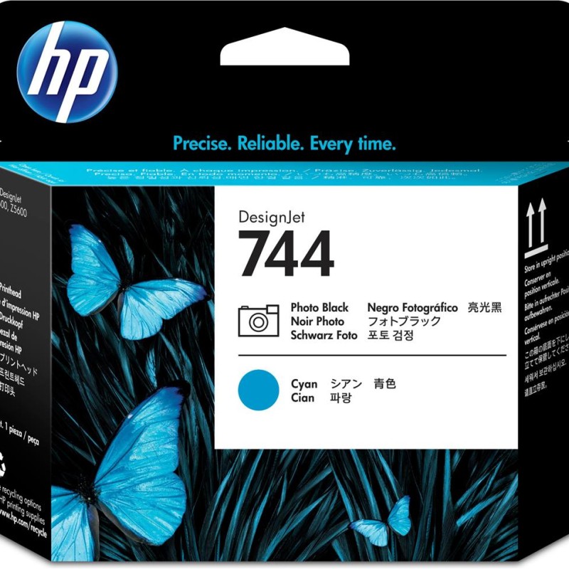 Cap Printare Original HP Black&Cyan, nr.744, pentru DesignJet Z2600|Z5600, , incl.TV 1.2incl.TV 