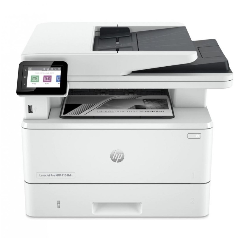 Multifunctional laser Mono HP MFP 4102FDN, A4, Functii: Impr.|Scan.|Cop.|Fax, Viteza de Printare Monocrom: 40ppm, Conectiv:USB|Retea, Duplex:Da, ADF:adf(Timbru Verde 11lei) 