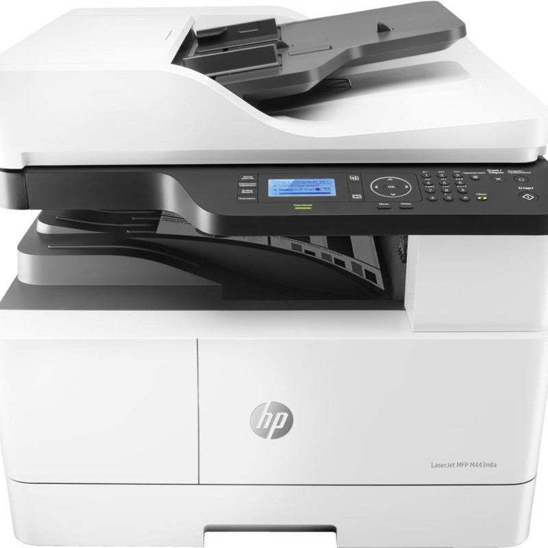 Multifunctional laser Mono HP MFP M443NDa, A3, Functii: Impr.|Scan.|Cop., Viteza de Printare Monocrom: 25ppm, Conectiv:Retea, Duplex:Da, ADF:Nu(Timbru Verde 40lei) 