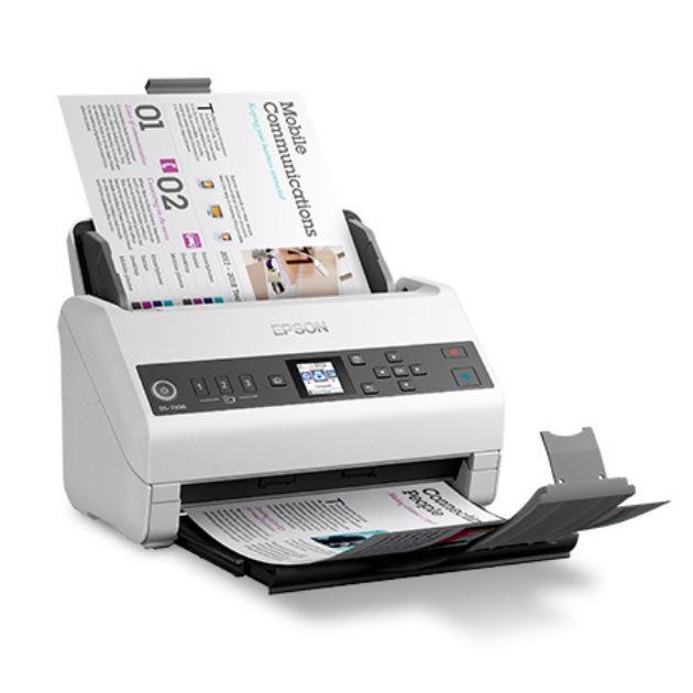 Scanner Portabil  EPSON DS-730N, A4, Viteza de scanare duplex: 40ppm/80ipm, Optiuni: , Conectivitate:USB, Scanare ambele fete:Da, ADF:100coli, (Timbru  Verde11Lei) 