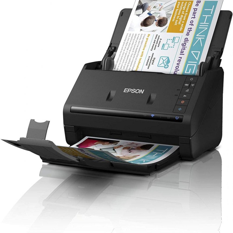 Scanner Portabil  EPSON ES-500WII, A4, Viteza de scanare duplex: 35ppm, Optiuni: , Conectivitate:USB|WiFi, Scanare ambele fete:Da, ADF:100coli, (Timbru  Verde11Lei) 