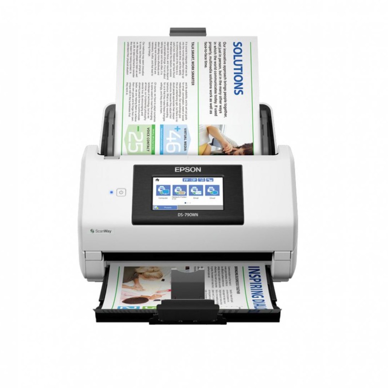 Scanner Portabil  EPSON DS-790WN, A4, Viteza de scanare duplex: 45ppm/90ipm, Optiuni: , Conectivitate:USB|Retea|WiFI, Scanare ambele fete:Da, ADF:, (Timbru  Verde11Lei) 