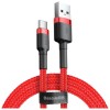 CABLU alimentare si date Baseus Cafule, Fast Charging Data Cable pt. smartphone, USB la USB Type-C 3A, 1m, rosu 