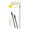 CABLU alimentare si date Baseus Cafule, Fast Charging Data Cable pt. smartphone, USB Type-C la USB Type-C 3A / 60W, 1m, rosu + negru 