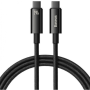 CABLU alimentare si date Baseus Tungsten Gold, Fast Charging Data Cable pt. smartphone, USB Type-C la USB Type-C 240W, braided, 1m, negru 