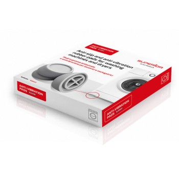 PICIOARE cauciucate anti-vibratii Superior, pentru masina de spalat / uscator rufe, alb, 