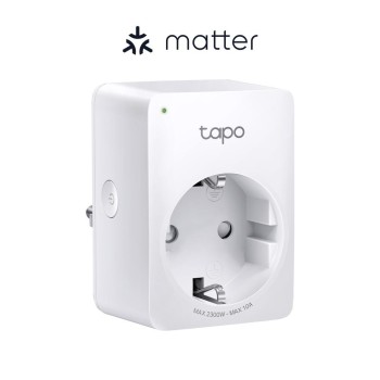 PRIZA inteligenta TP-LINK, certificare matter, Schuko x 1, conectare prin Schuko (T), 10 A, programare prin smartphone, Bluetooth, WiFi, alb 