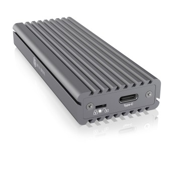 RACK extern Icy Box, pt. SSD, 1xM.2 SSD la USB 3.1 gen2-C,pana la 10Gbit/s, 22x30/ 42/ 60/ 80, aluminiu,radiator aluminiu+pad silicon,prot.scriere, negru, 
