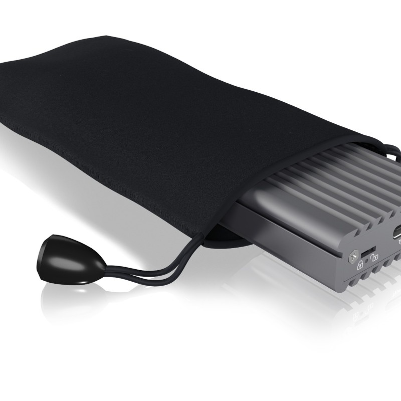 RACK extern Icy Box, pt. SSD, 1xM.2 SSD la USB 3.1 gen2-C,pana la 10Gbit/s, 22x30/ 42/ 60/ 80, aluminiu,radiator aluminiu+pad silicon,prot.scriere, negru, 
