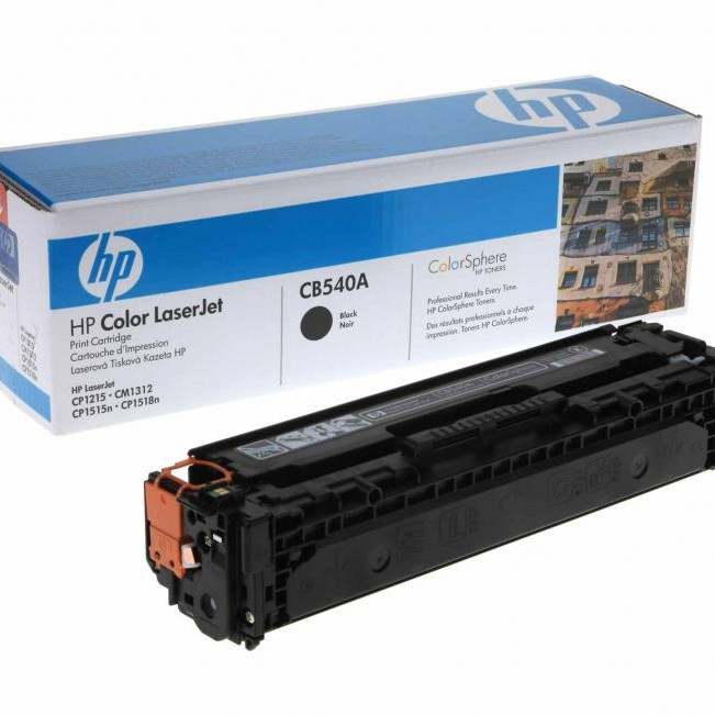 Toner Original HP Black, nr.125A, pentru Color LaserJet CM6030| CM6040| CP6015, 2.2K, (timbru verde 1.2 lei) , 