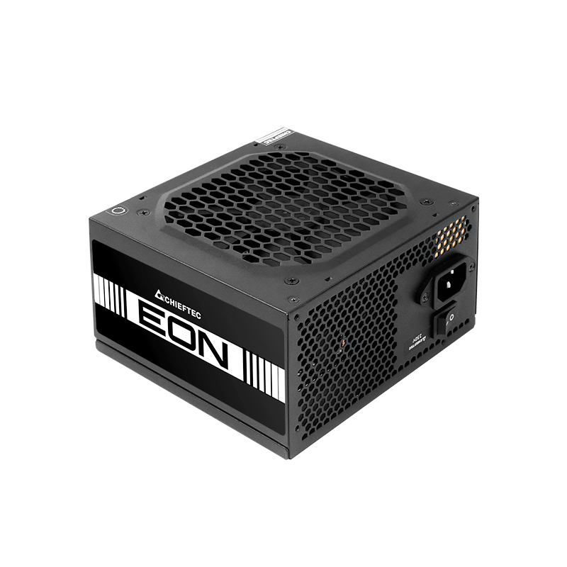 SURSA Chieftec EON series 600 W, non-modulara, certificare 80 Plus, ventilator 120mm, PCI-E 6+2 pin x 2, SATA x 4, 