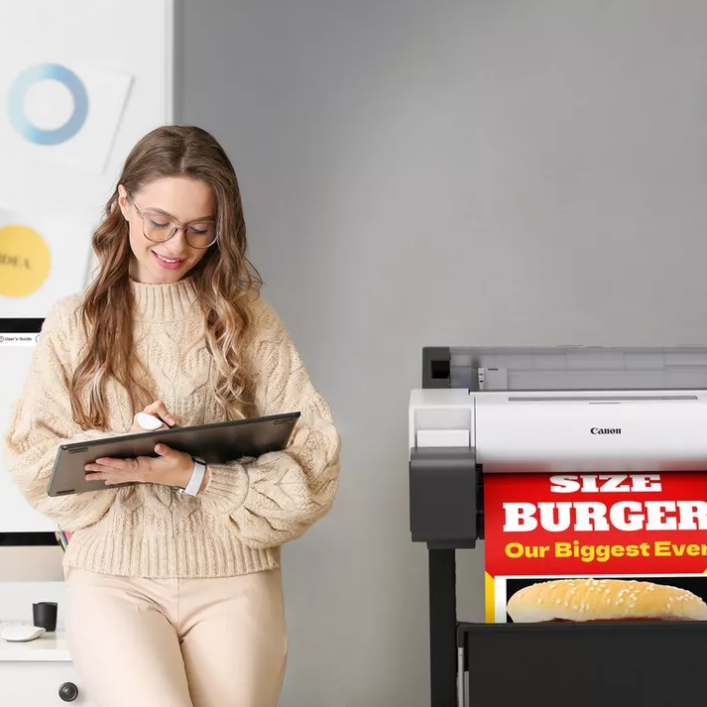 Plotter Inkjet Color Canon IPF TM-240, A1, Functii: Impr.,Viteza de Print Mono:42 sec/A1, Viteza de print color: 42 sec/A1, Conectiv:USB|Retea|WiFi, Duplex:nu,ADF:Nu(timbru verde 78 lei) 