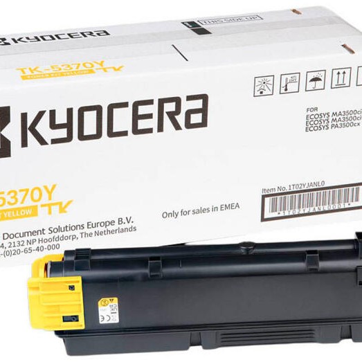 Toner Original Kyocera Yellow,TK-5370Y, pentru ECOSYS PA3500cx|MA3500cix|MA3500cifx, 5K, incl.TV 1.2 RON, 