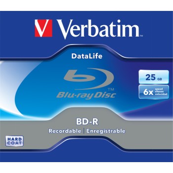BD-R DL VERBATIM 25GB, viteza 6x, 1 buc, Jewel Case, printabil, 
