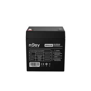 UPS- acumulatori Njoy GP05122F |  Baterie UPS | 12 V | 5 A | Borne F2 | 20 W | 90 x 70 x 107 mm 