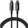 CABLU alimentare si date Baseus Tungsten Gold, Fast Charging Data Cable pt. smartphone, USB Type-C la USB Type-C PD 3.1, 240W, braided, 3m, negru 