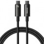 CABLU alimentare si date Baseus Tungsten Gold, Fast Charging Data Cable pt. smartphone, USB Type-C la USB Type-C PD 3.1, 240W, braided, 3m, negru 