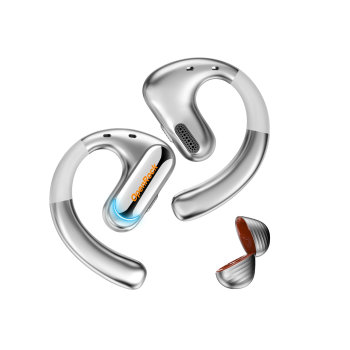Casca OneOdio wireless, tip butoni - TWS, utilizare smartphone, conectare prin Bluetooth 5.2, difuzor 16.2 mm, argintiu, 