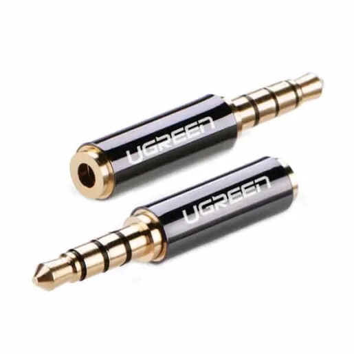 ADAPTOR audio Ugreen, 3.5 mm jack (T) la 2.5 mm (M), aurit 